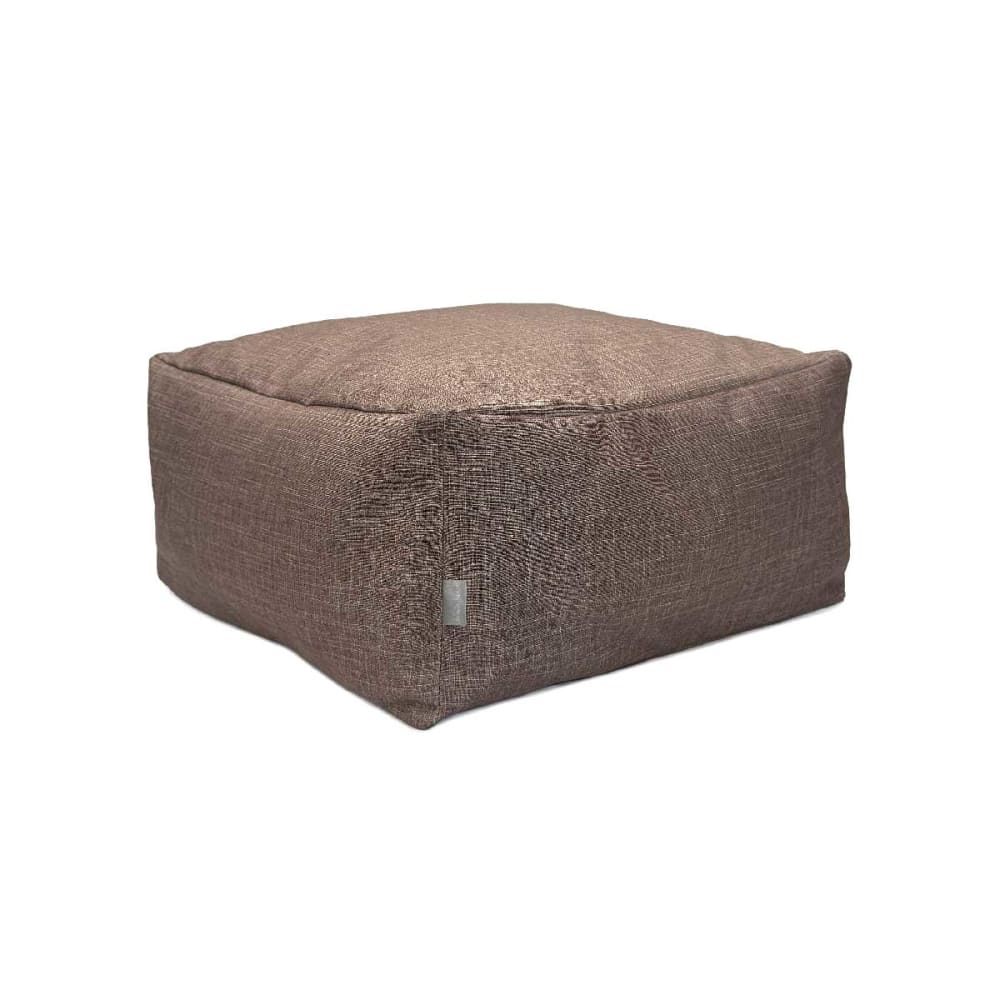 Pouf amovible en coton 50x50x25 cm marron Pouf amovible en coton 50x50x25 cm marron