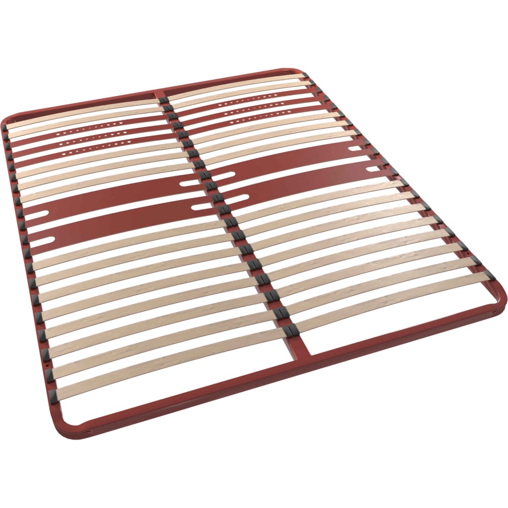 Cadre à lattes morphologique 5 zones bordeaux 140x190