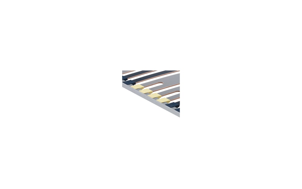 Cadre à lattes en métal 3 zones gris 2x80x200 - Maisons du Monde