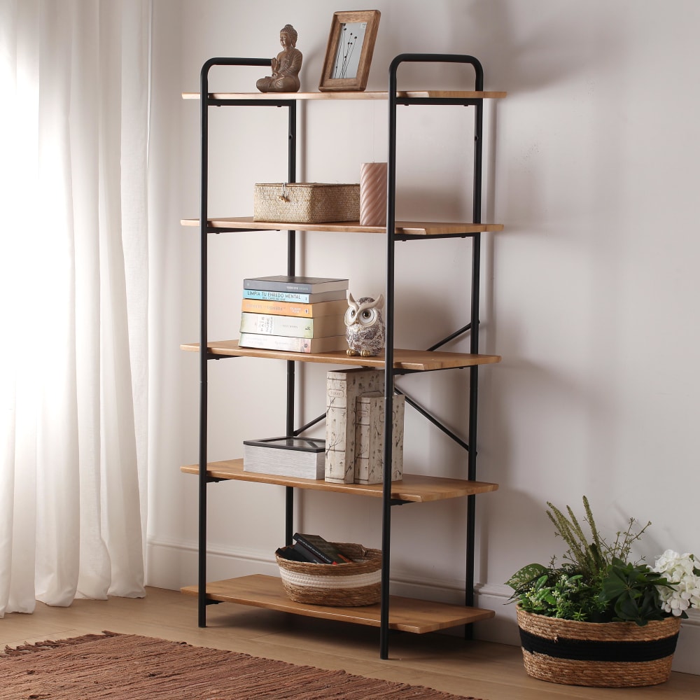 Etagère 5 tablettes en aggloméré marron - Maisons du Monde