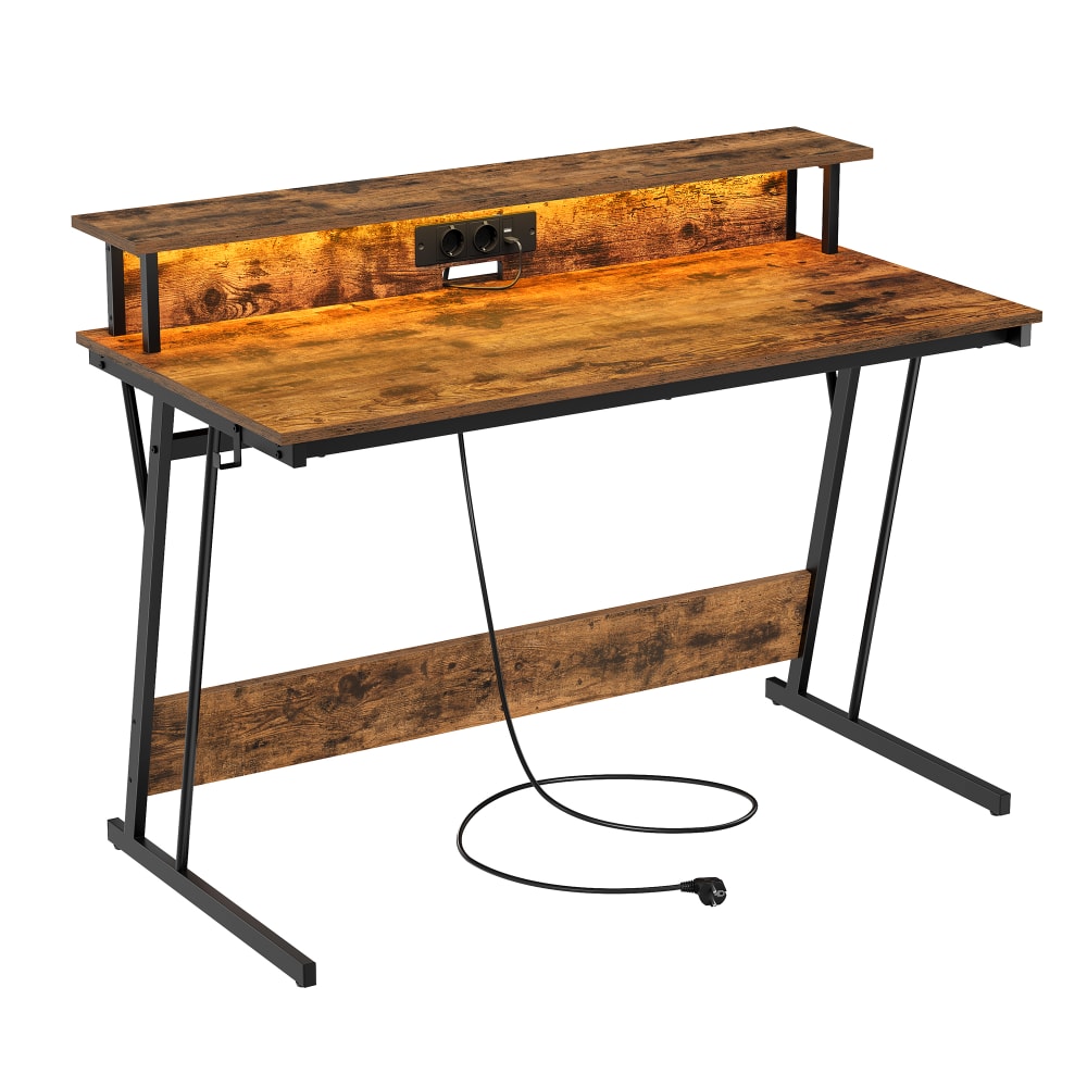 bureau gaming avec multiprise