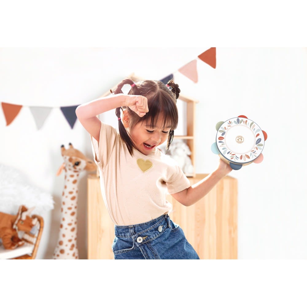 Tambourin en bois fsc beige - Maisons du Monde