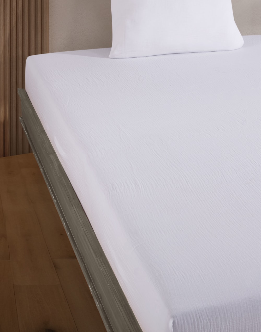 Blanc Avenue Spannbettlaken 160x200 cm Baumwollgaze style classic chic Weiß Öko-Tex Zertifikat Baumwolle