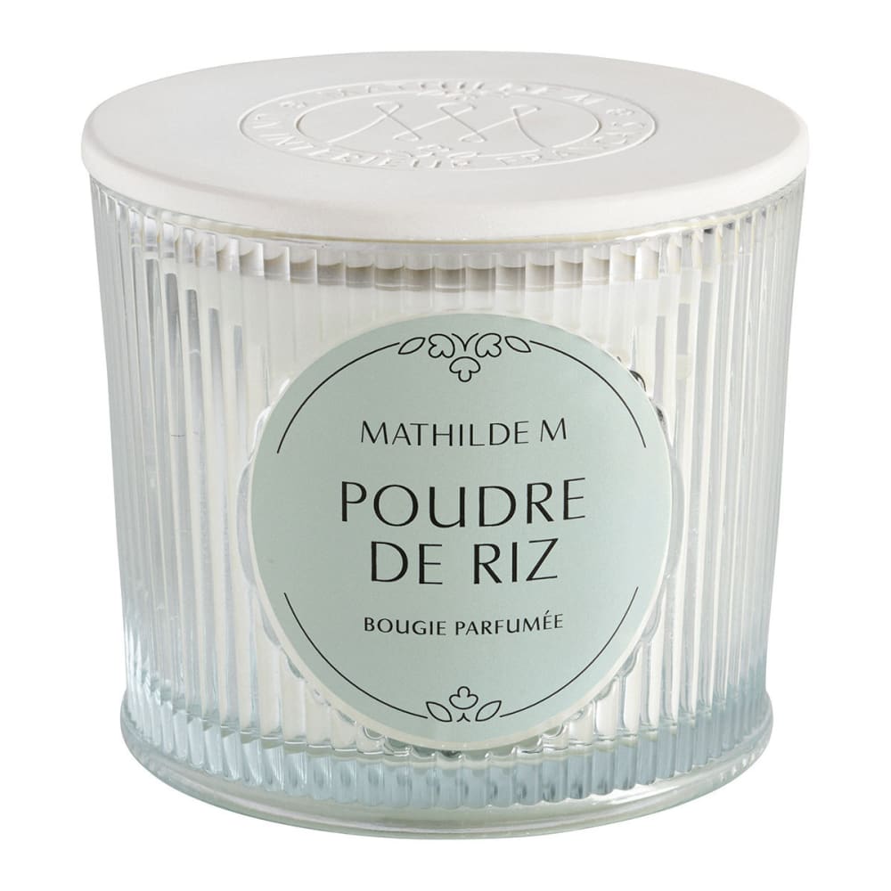 Mathilde M Bougie parfumée 400 g - poudre de riz Blanc Cire