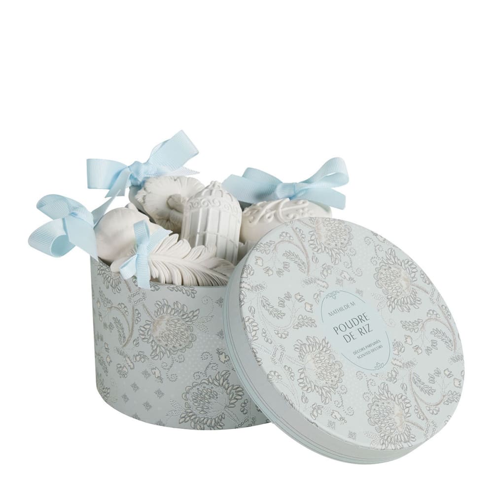 Coffret de 5 décors parfumés - poudre de riz