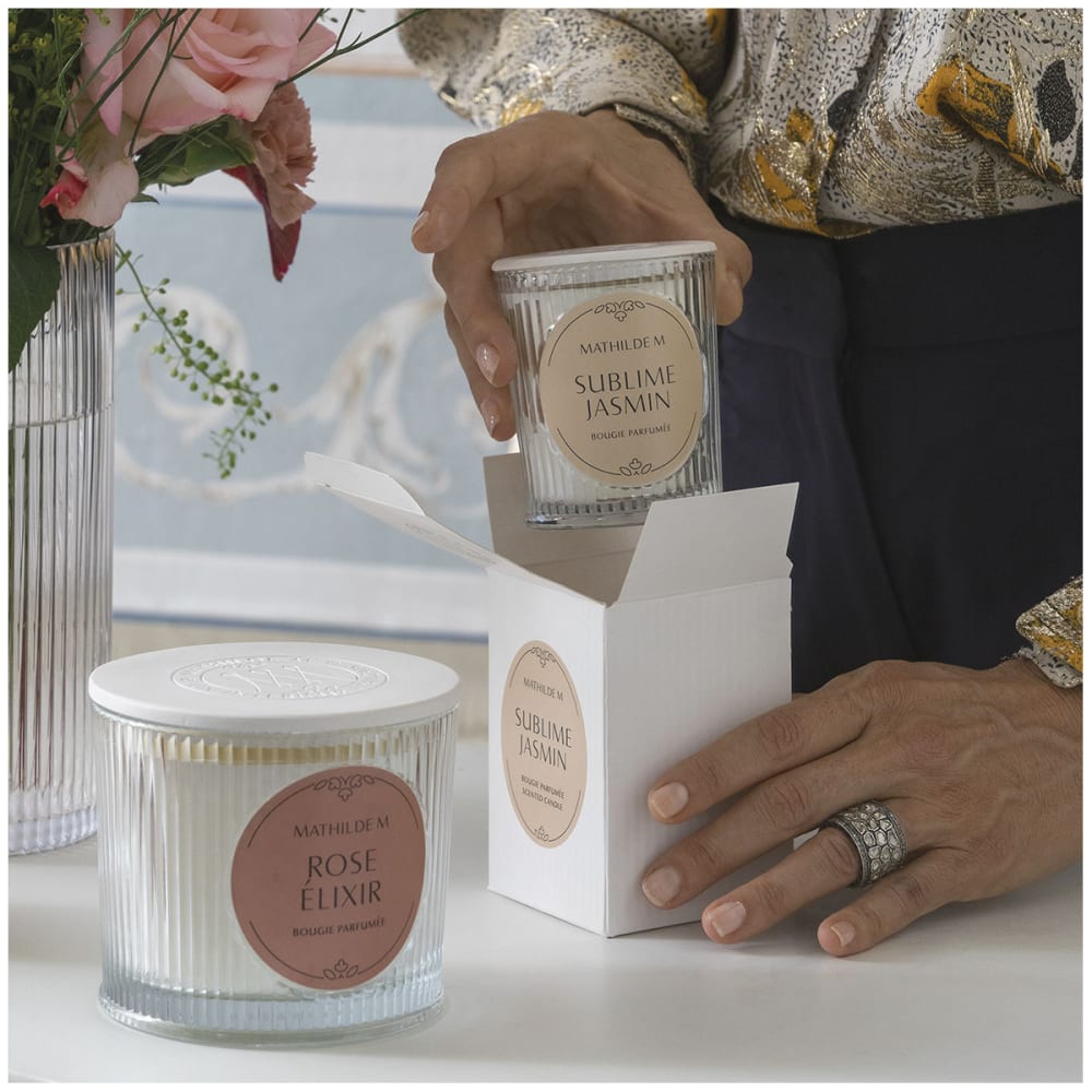 Bougie parfumée 400 g - rose élixir - Maisons du Monde