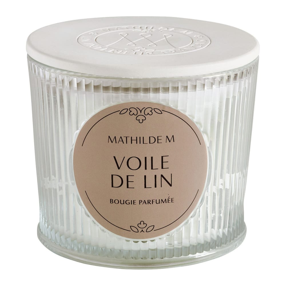 Mathilde M Bougie parfumée 400 g - voile de lin Blanc Cire