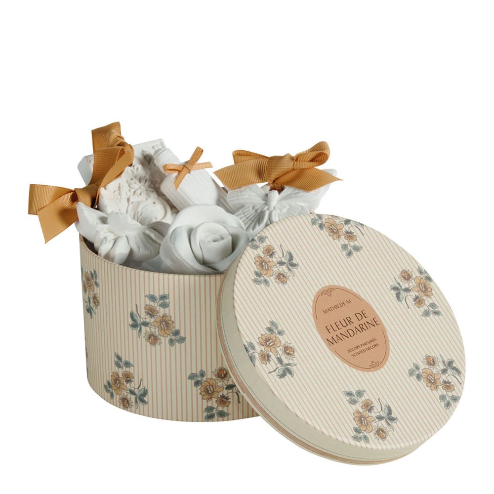 Mathilde M Coffret de 5 décors parfumés - fleur de mandarine Blanc Porcelaine