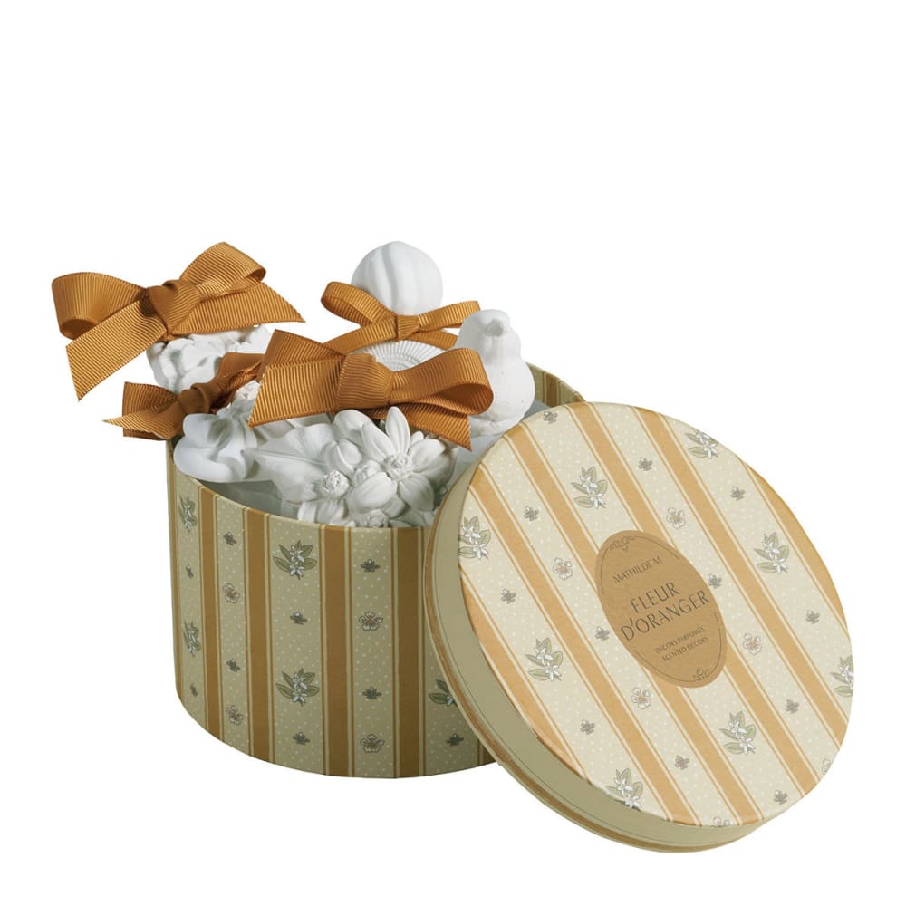 Mathilde M Coffret de 5 décors parfumés - fleur d'oranger Blanc Porcelaine