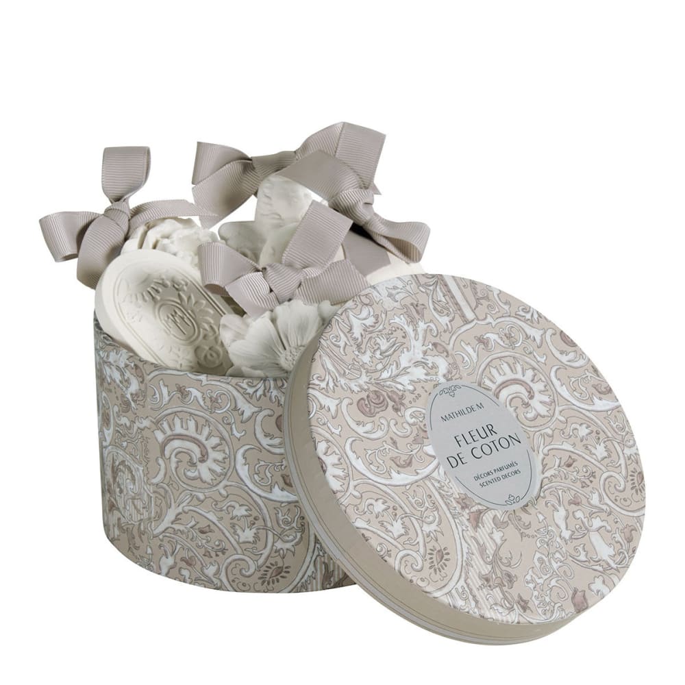 Mathilde M Coffret de 5 décors parfumés - fleur de coton Blanc Porcelaine