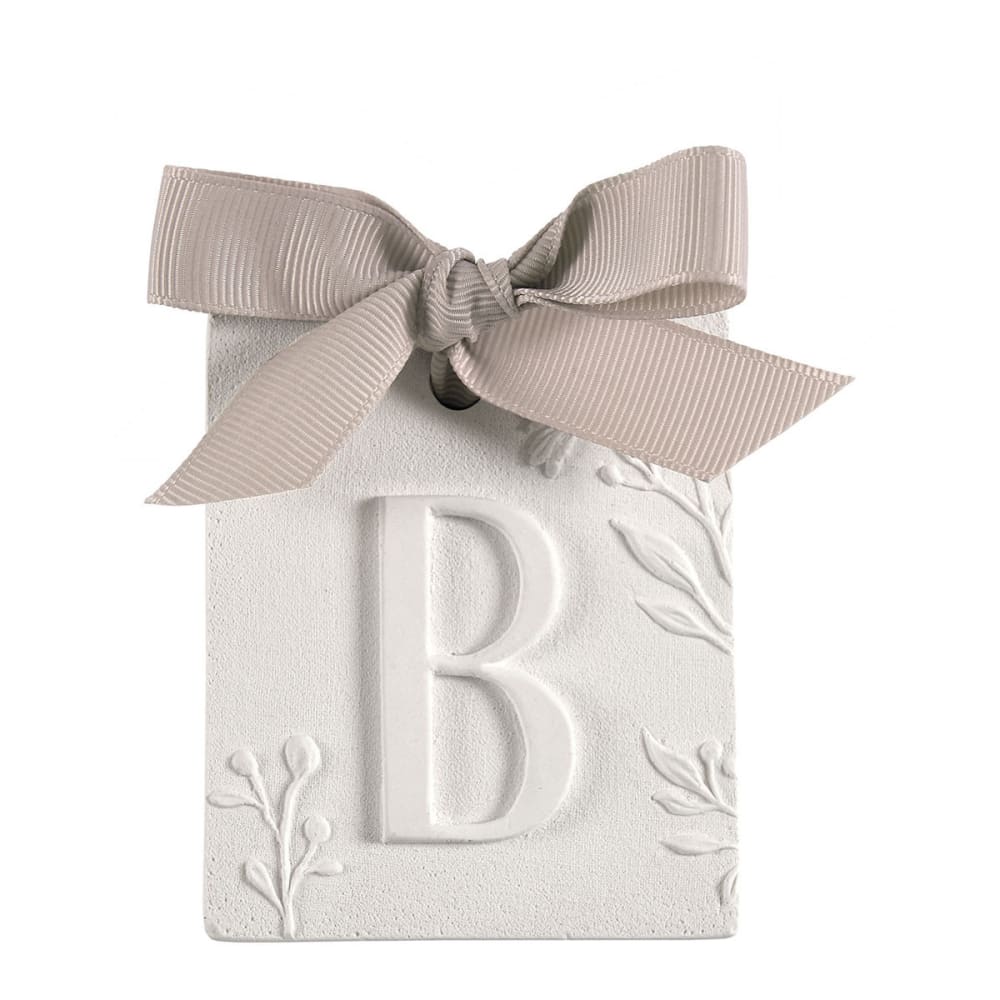 Décor parfumé lettre b - voile de lin
