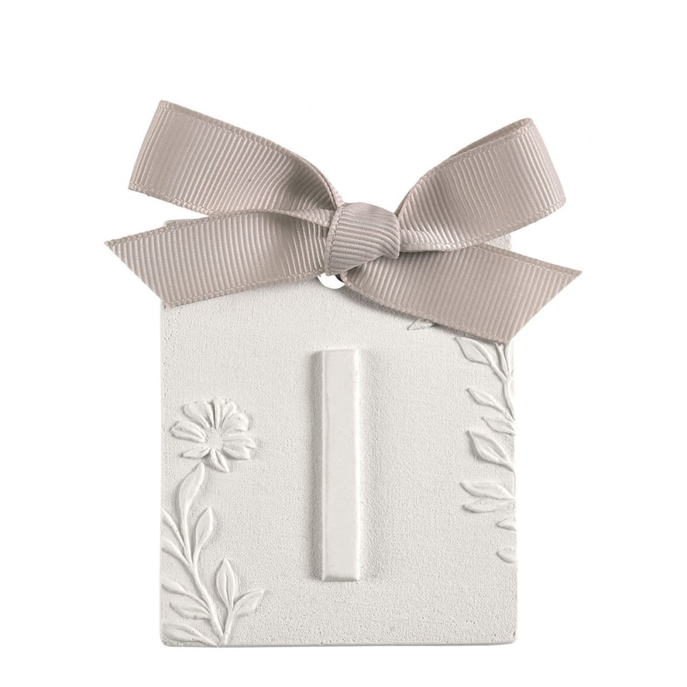 Décor parfumé lettre i - voile de lin