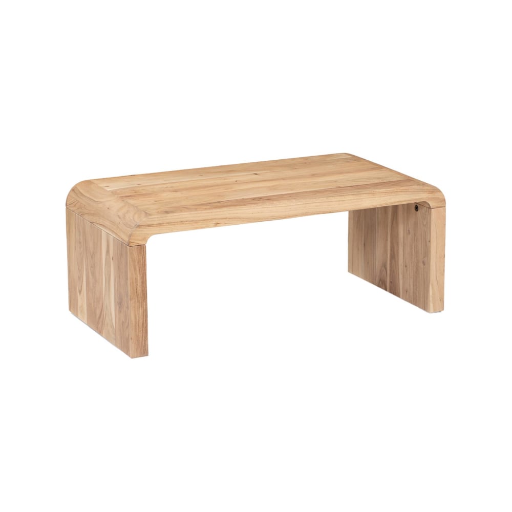 Table basse rectangulaire en acacia massif 100cm - Maisons du Monde