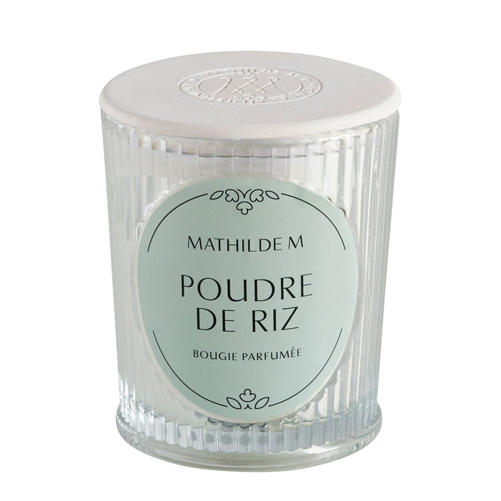 Mathilde M Bougie parfumée 145 g - poudre de riz Blanc Cire