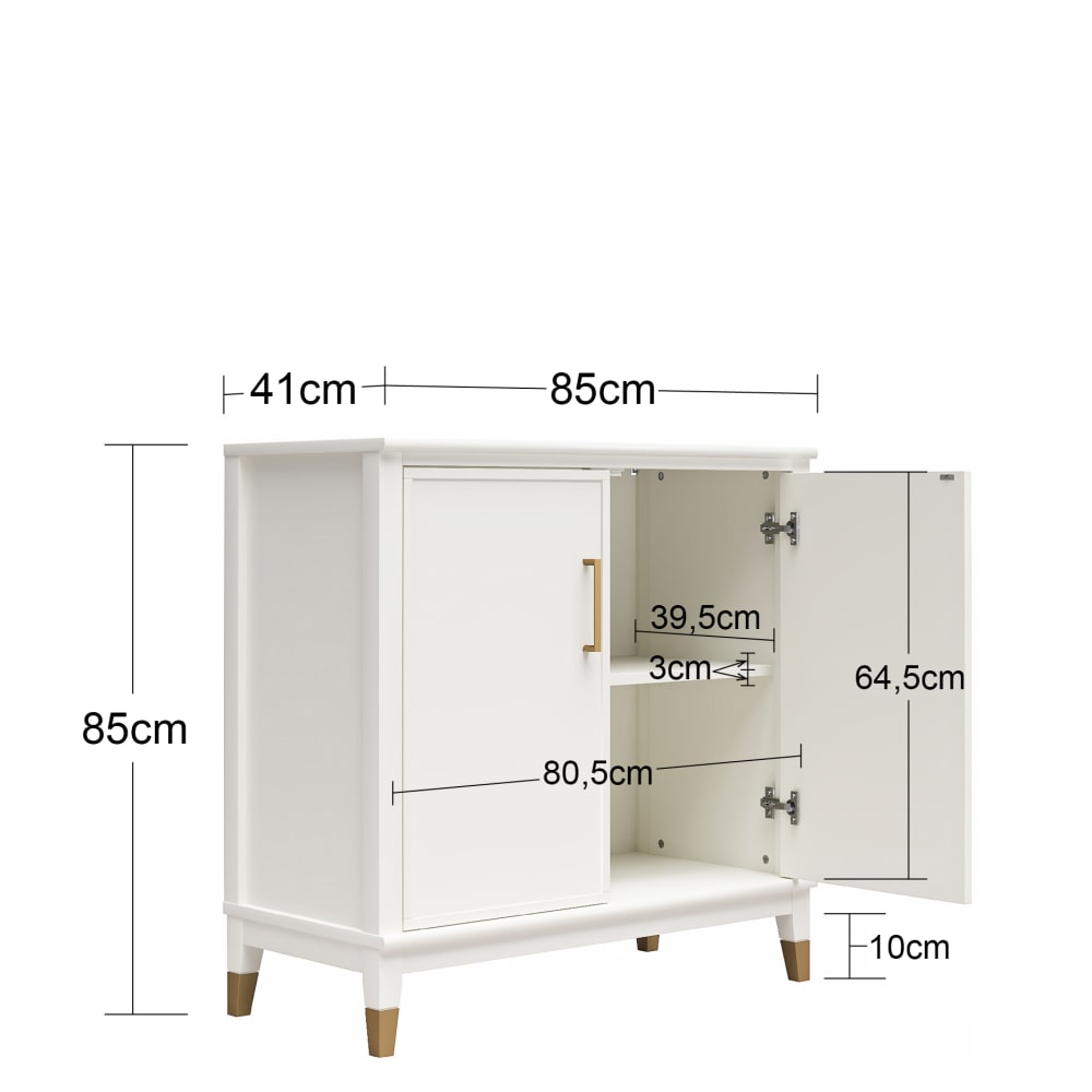 Armoire avec 2 portes en effet bois vert - Maisons du Monde
