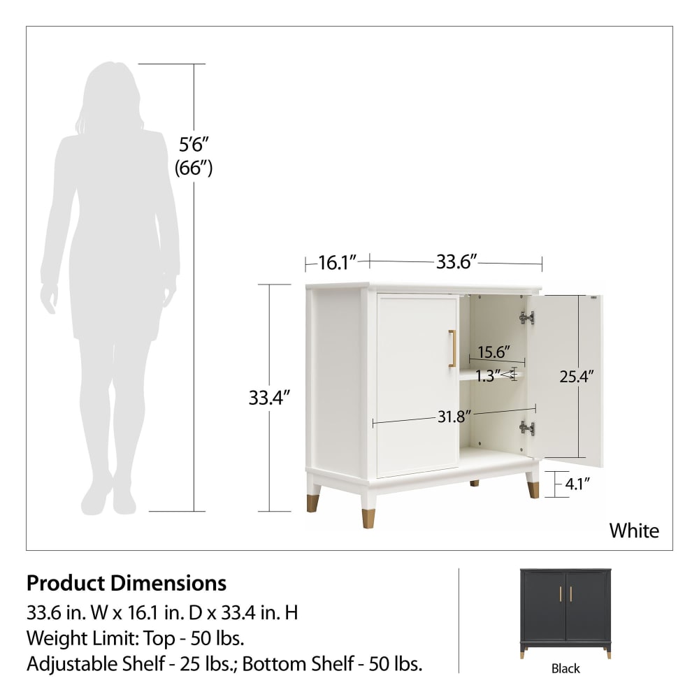 Armoire avec 2 portes en effet bois blanc - Maisons du Monde