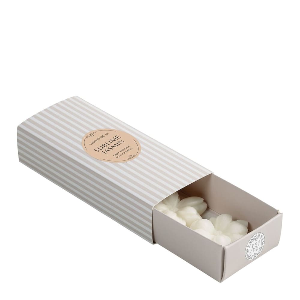 Mathilde M Coffret de 3 décors fondants en cire parfumée - sublime jasmin Blanc