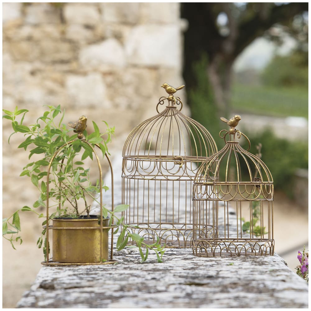 Set de 2 cages à oiseaux en métal - Maisons du Monde