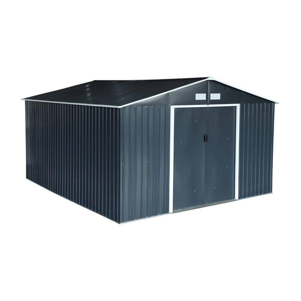 Abri de jardin en métal, 12,99 m² anthracite