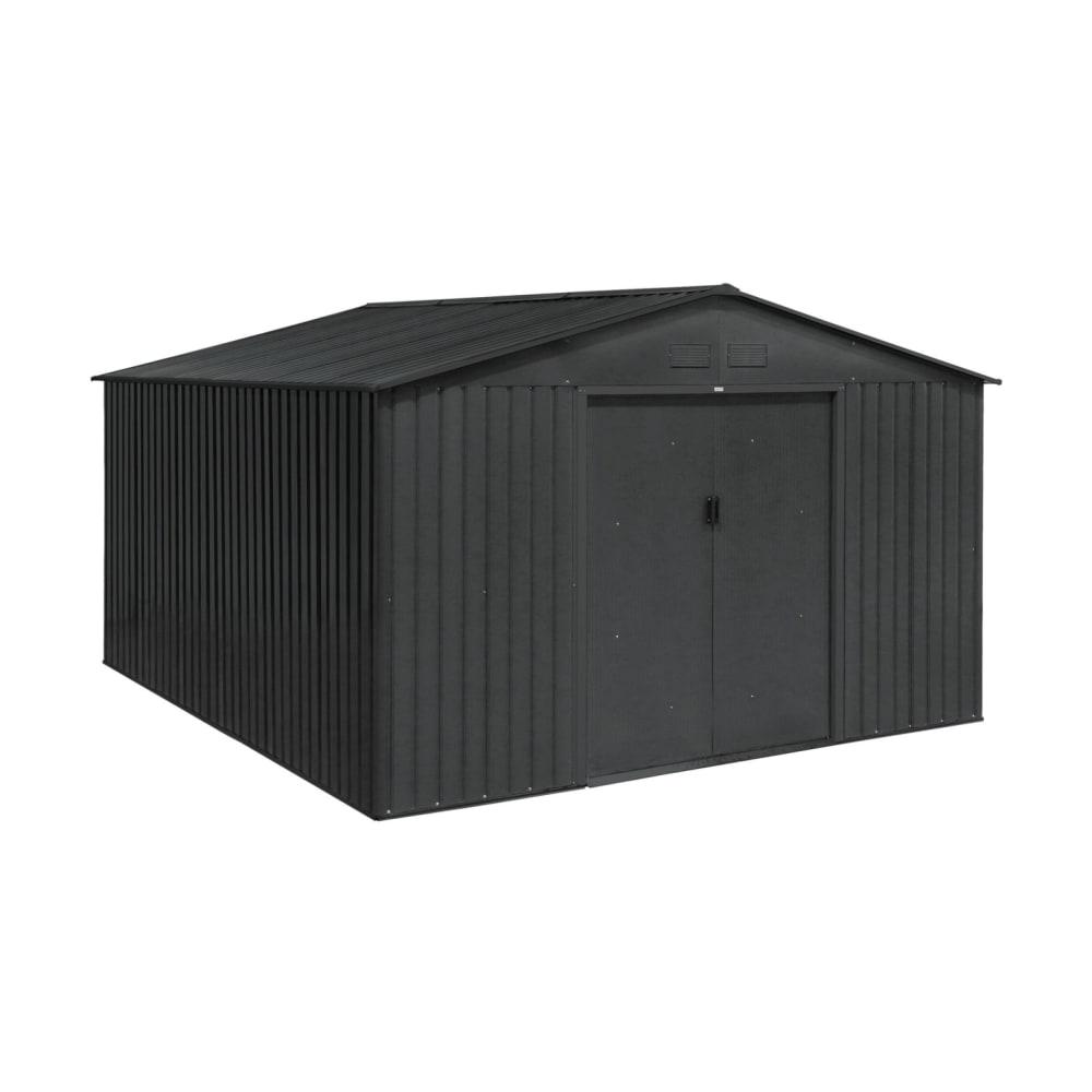 Abri de jardin en métal, 12,99 m² anthracite - Maisons du Monde