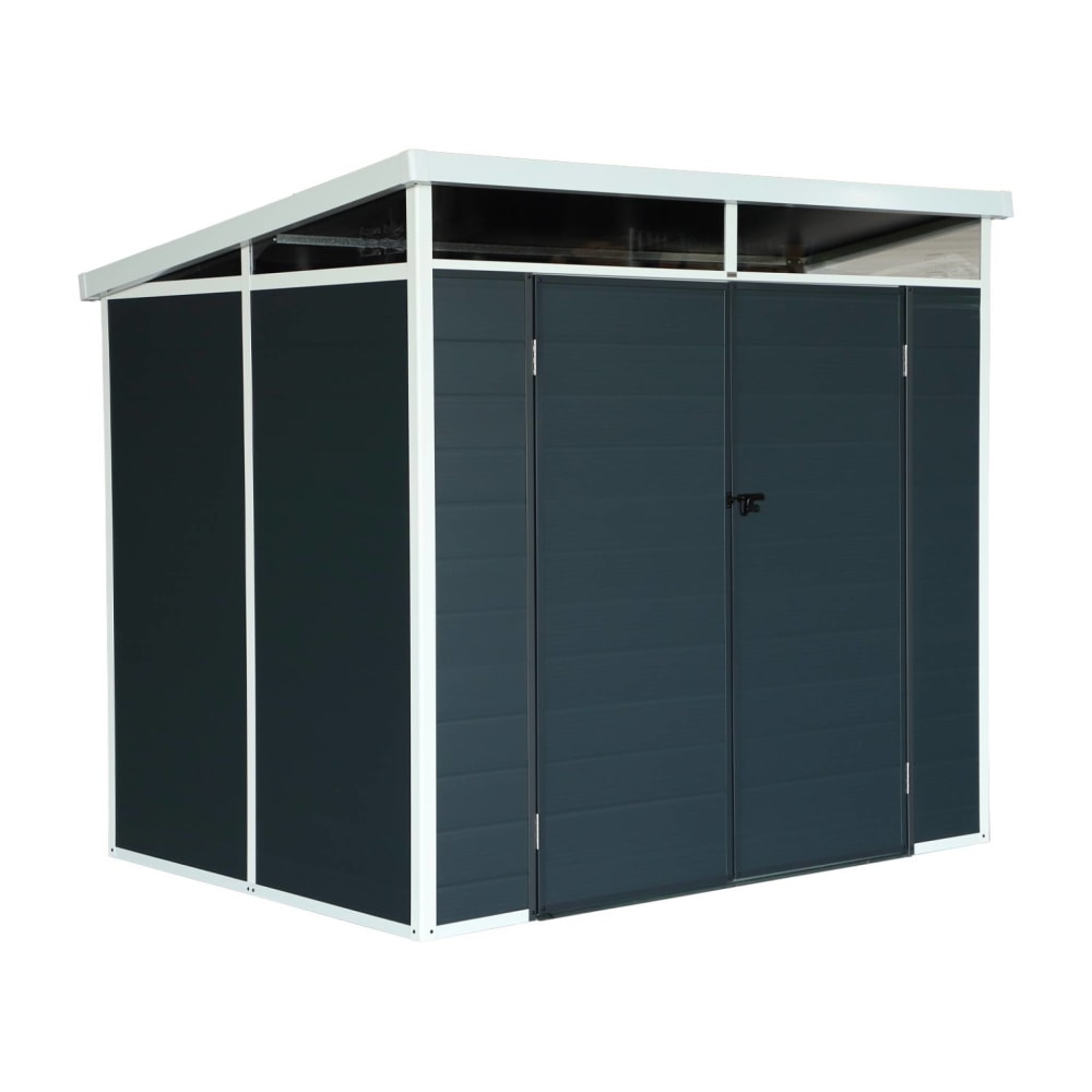 Abri de jardin plastique 4,55 m², anthracite