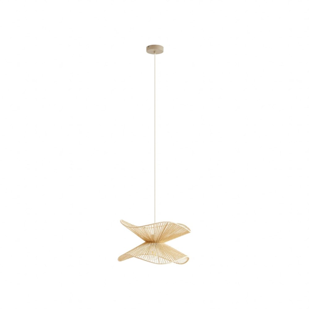 Suspension en papier beige