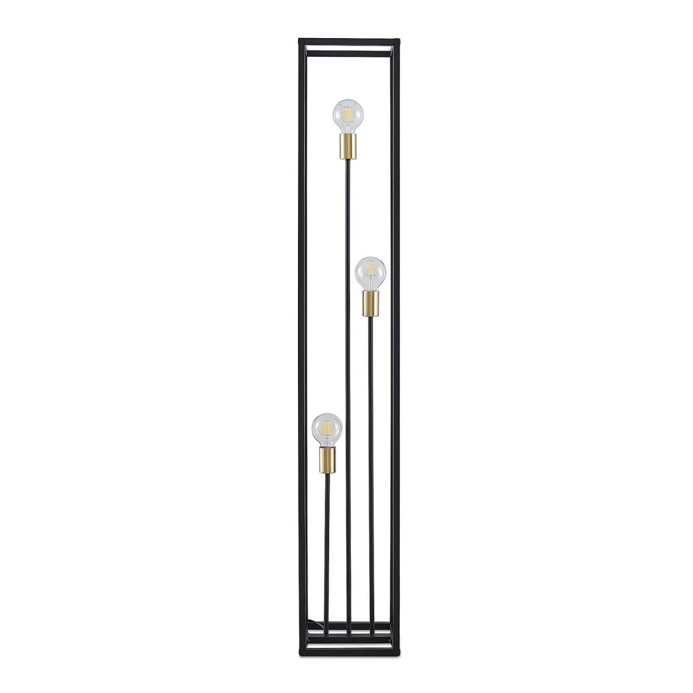 Lindby Stehlampe aus Metall, schwarz style modern - Metall