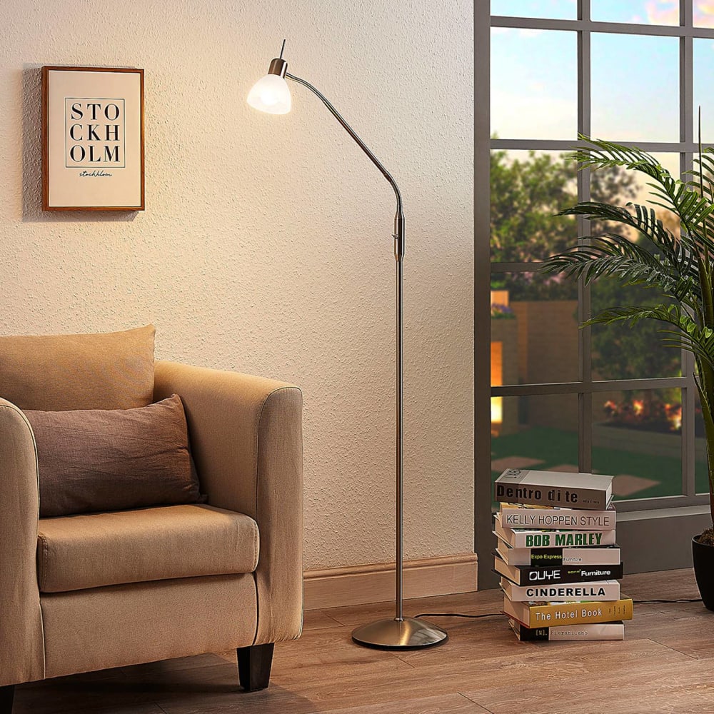 Lampadaire en Métal Gris - Maisons du Monde