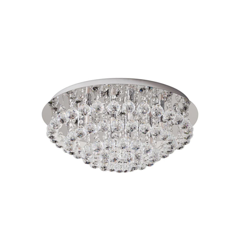 Lindby Deckenlampe aus Kristall, chrom style modern Silber Kristall