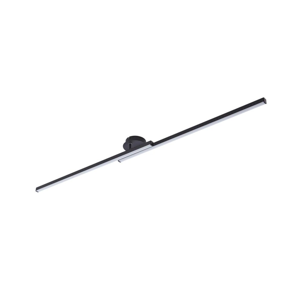 Lindby LED Deckenleuchte aus Aluminium, schwarz style modern - Aluminium