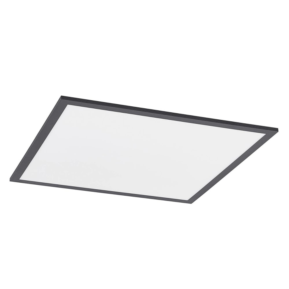 Lindby LED Panel aus Aluminium, schwarz style modern - Aluminium