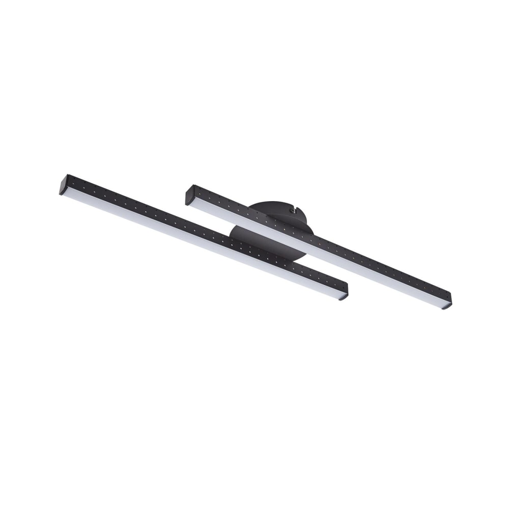 Lindby LED Deckenleuchte aus Aluminium, schwarz style modern - Aluminium