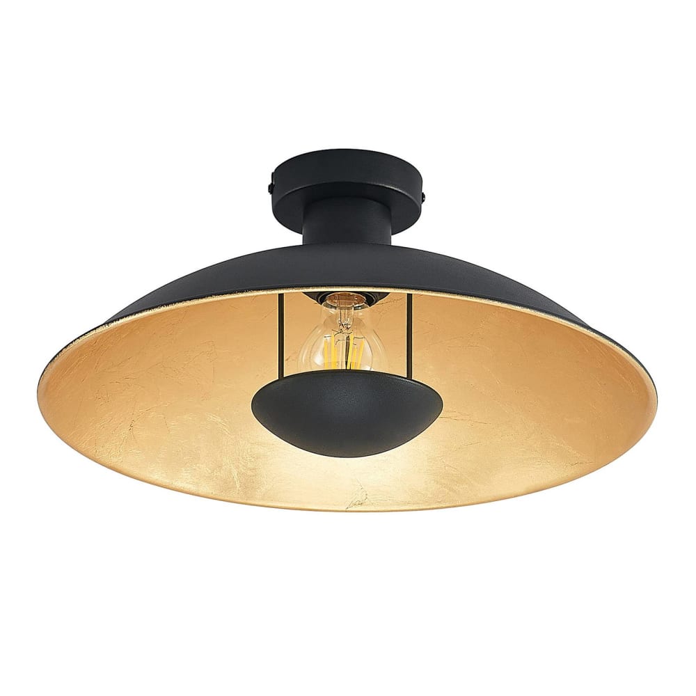 Lindby Deckenlampe aus Metall, schwarz style modern - Metall