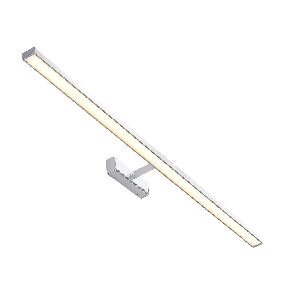 Lindby Wandleuchte, Wandlampe Bad aus Aluminium, chrom style modern Silber Aluminium