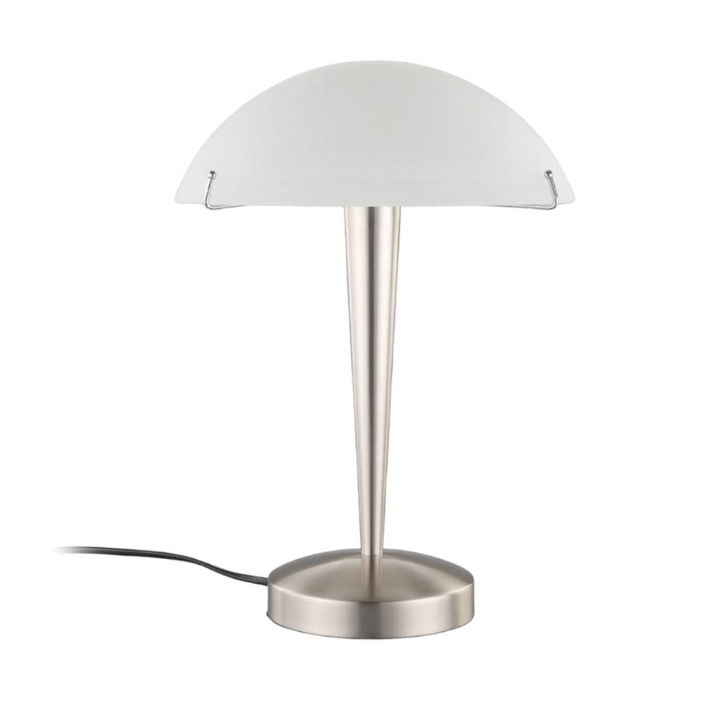 Lampe à poser en métal blanc