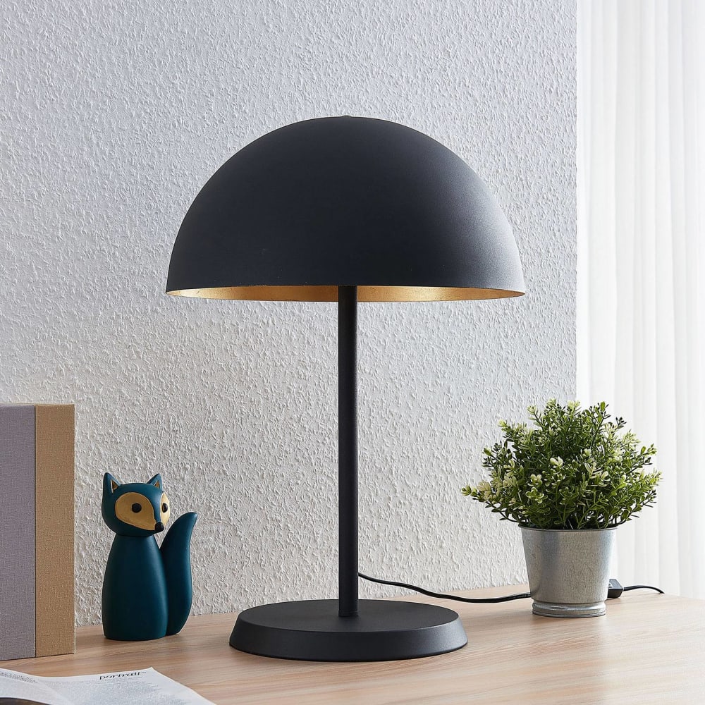 Lampe à poser en métal noir — vue 3