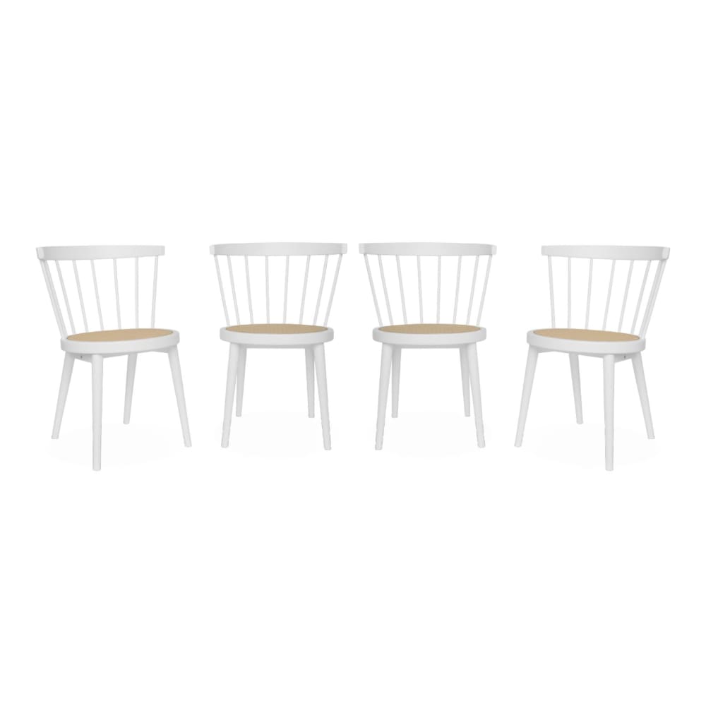 Lot de 4 chaises blanches