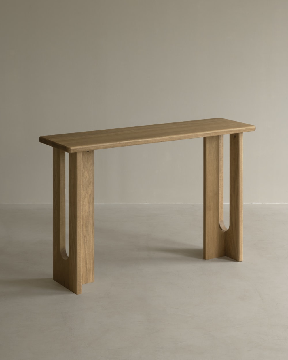 Console en bois massif de peuplier 120x33cm