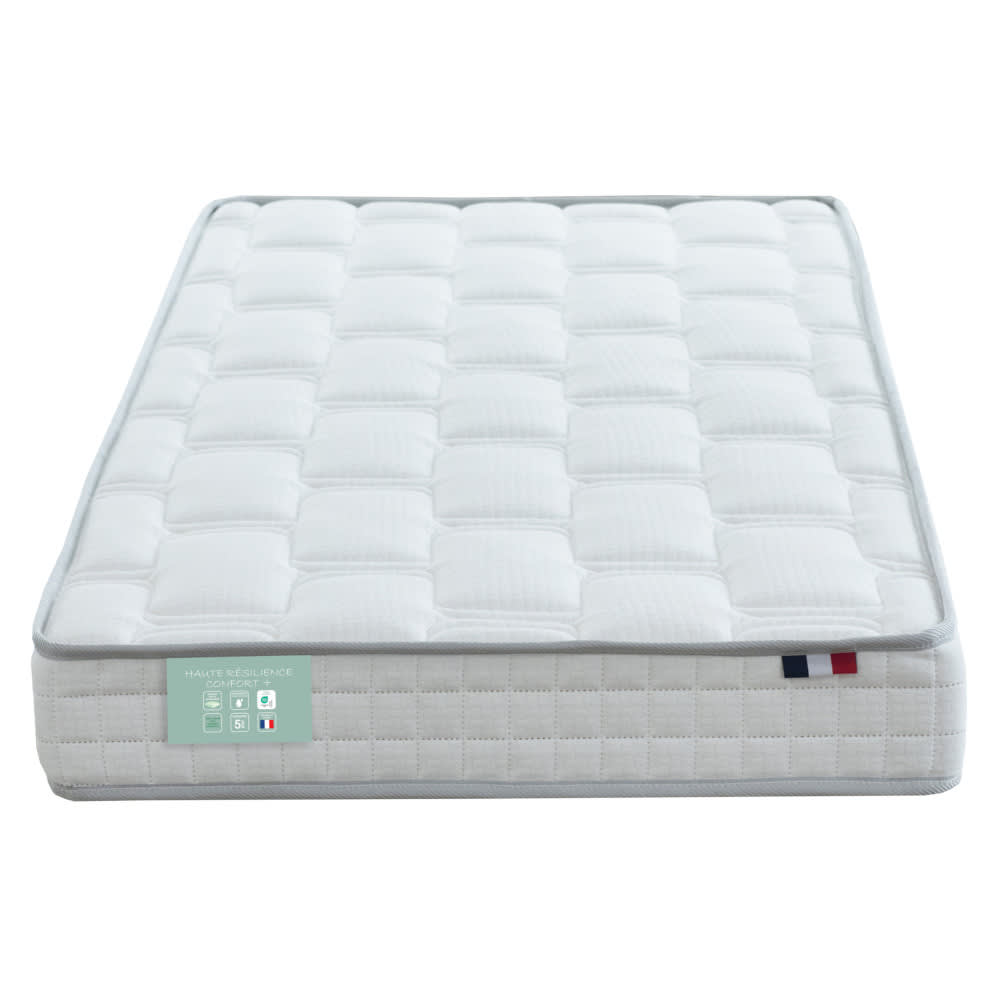 Matelas en mousse haute résilience 90x190x15