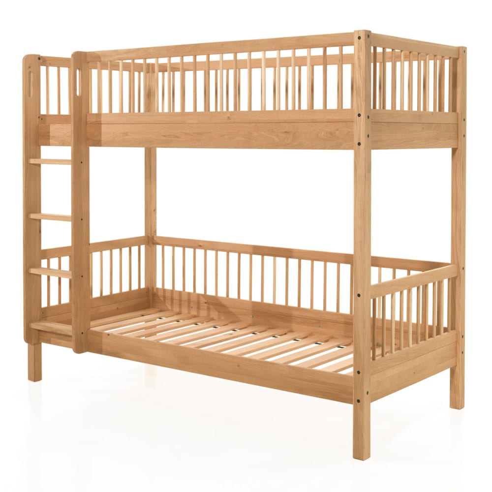 Lit superposé en chêne massif 90x200