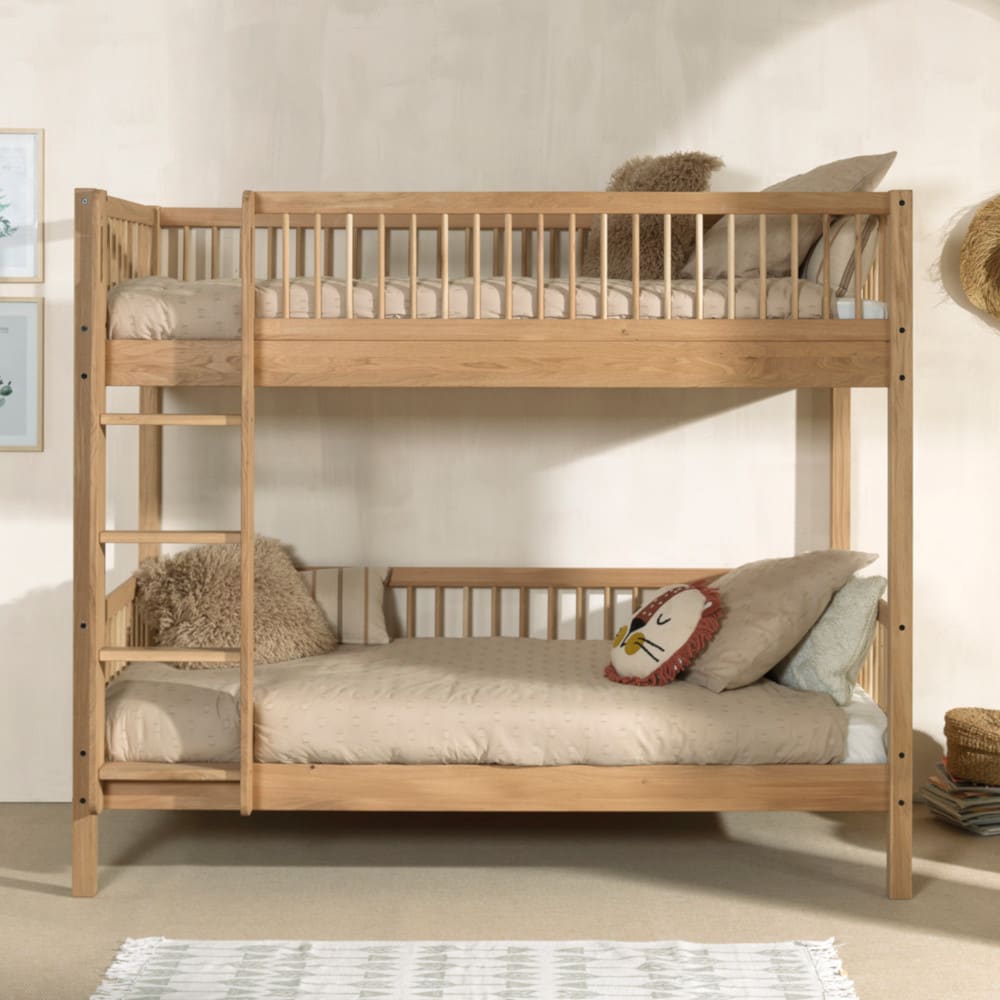 Lit superposé en chêne massif 90x200 - Maisons du Monde