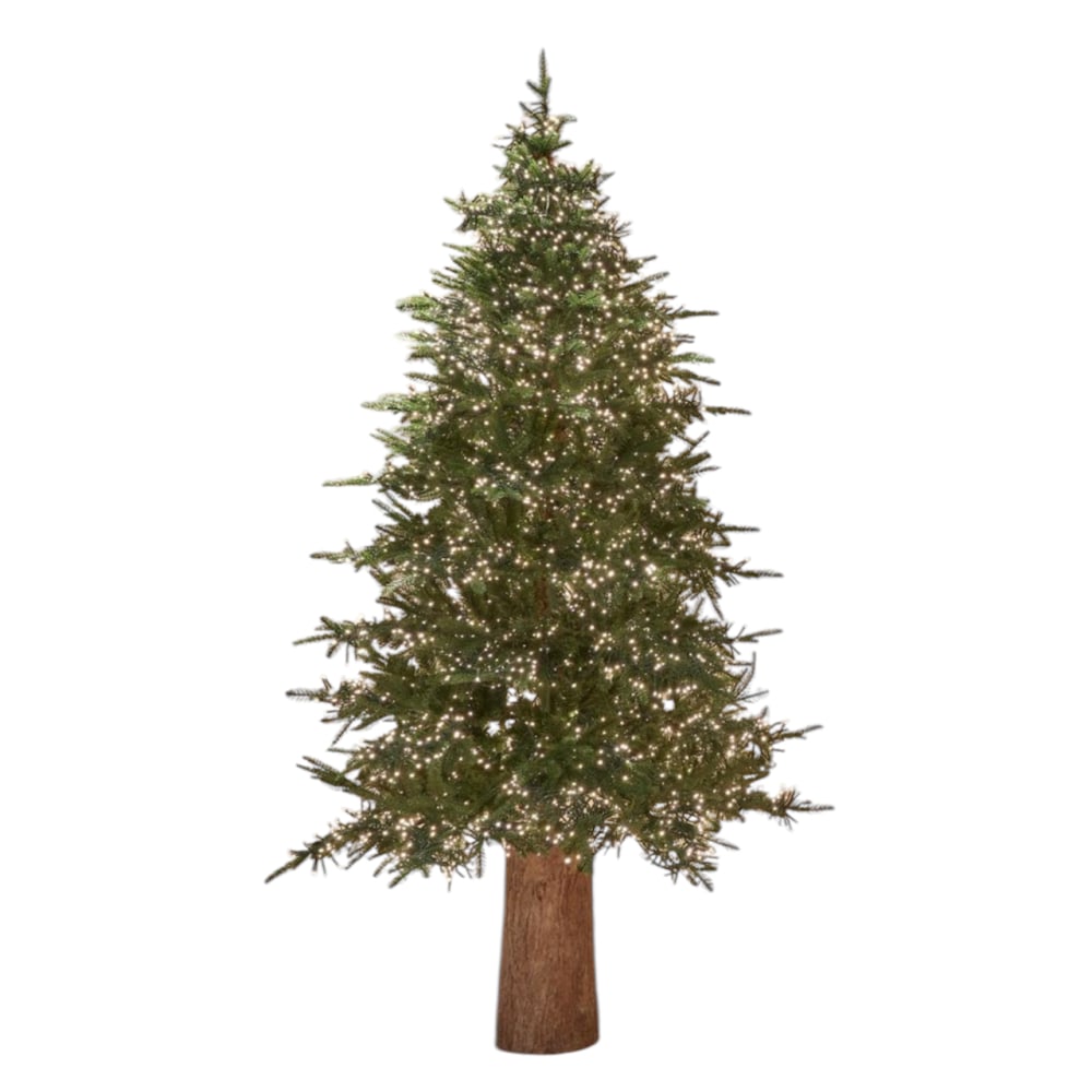 EDG Künstlicher Weihnachtsbaum mit 3165 Zweigen, 6670 LEDs, h210cm Grün Pvc - Polyvinlychlorid