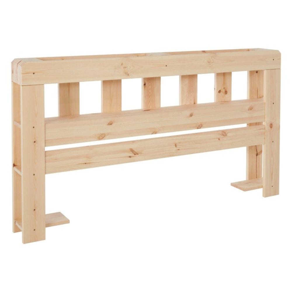 Tête de lit palette en pin coloris naturel 140x200