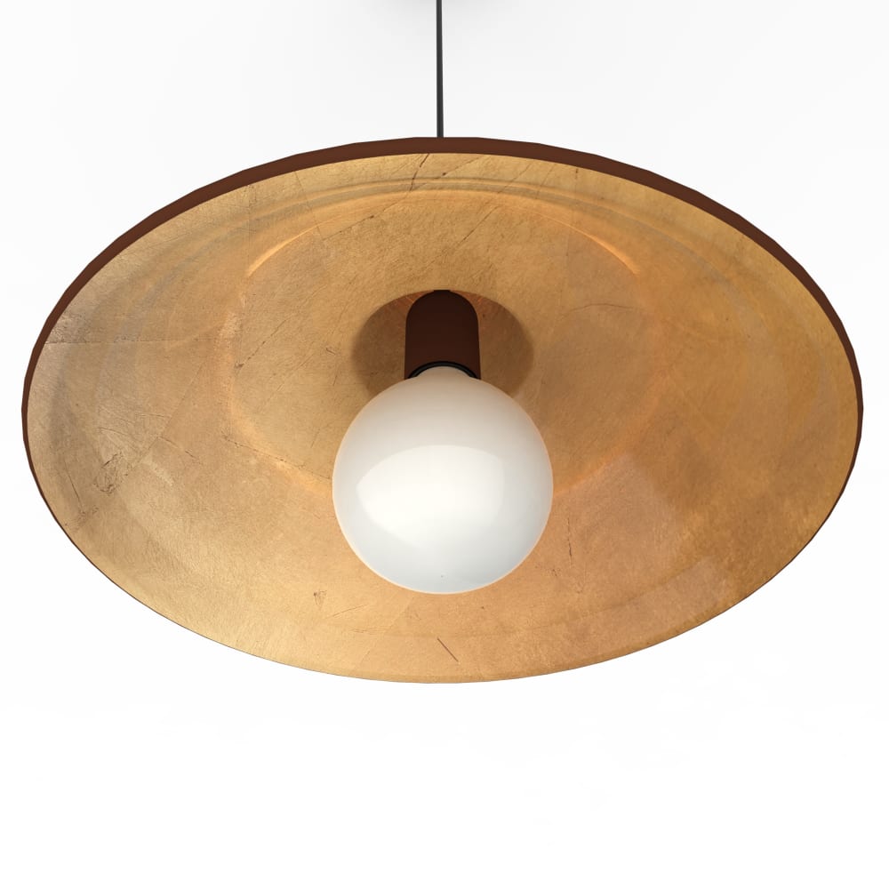 Duna - lampe à suspension en métal doré corten e27 — vue 3
