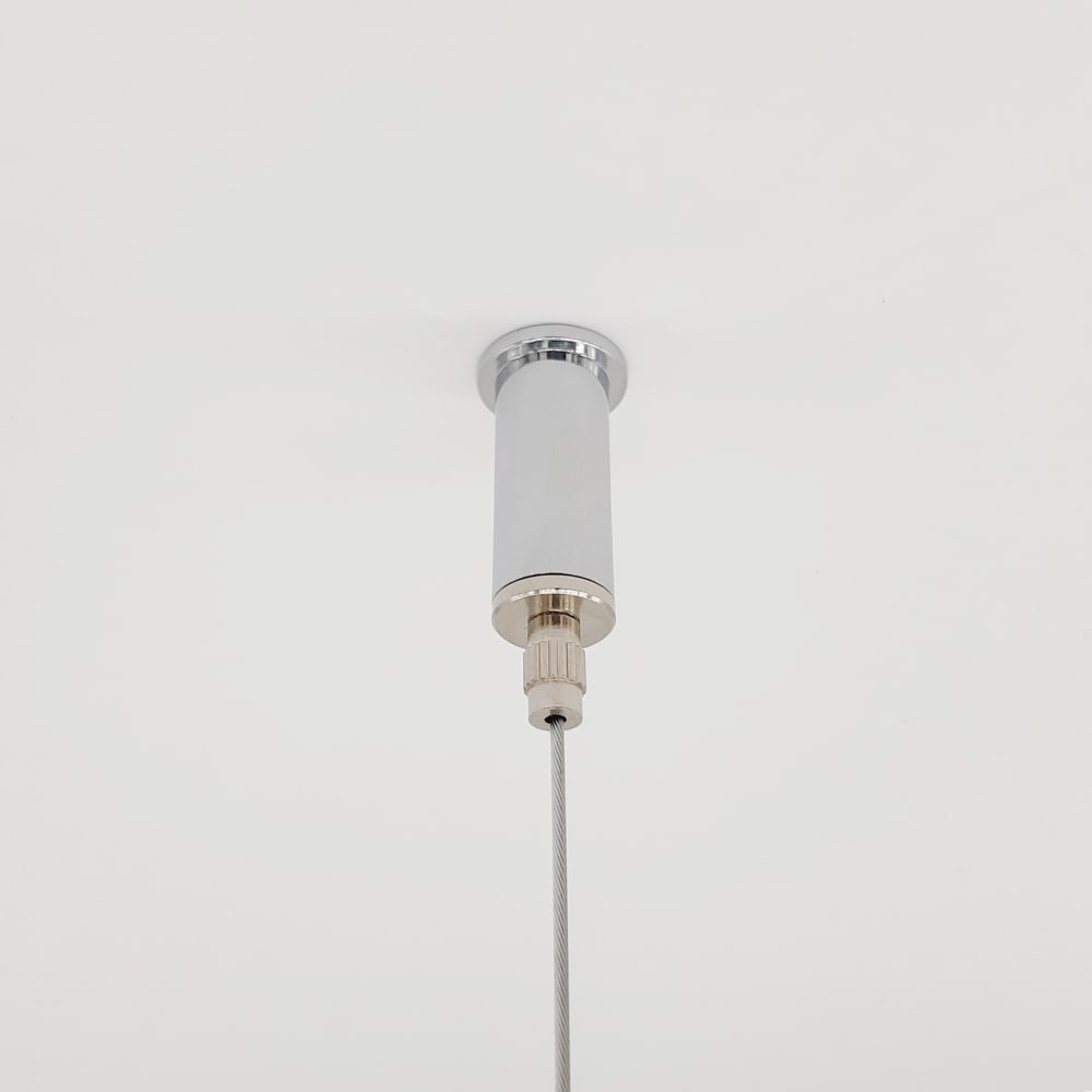 Suspension en métal noir led 4000k — vue 3