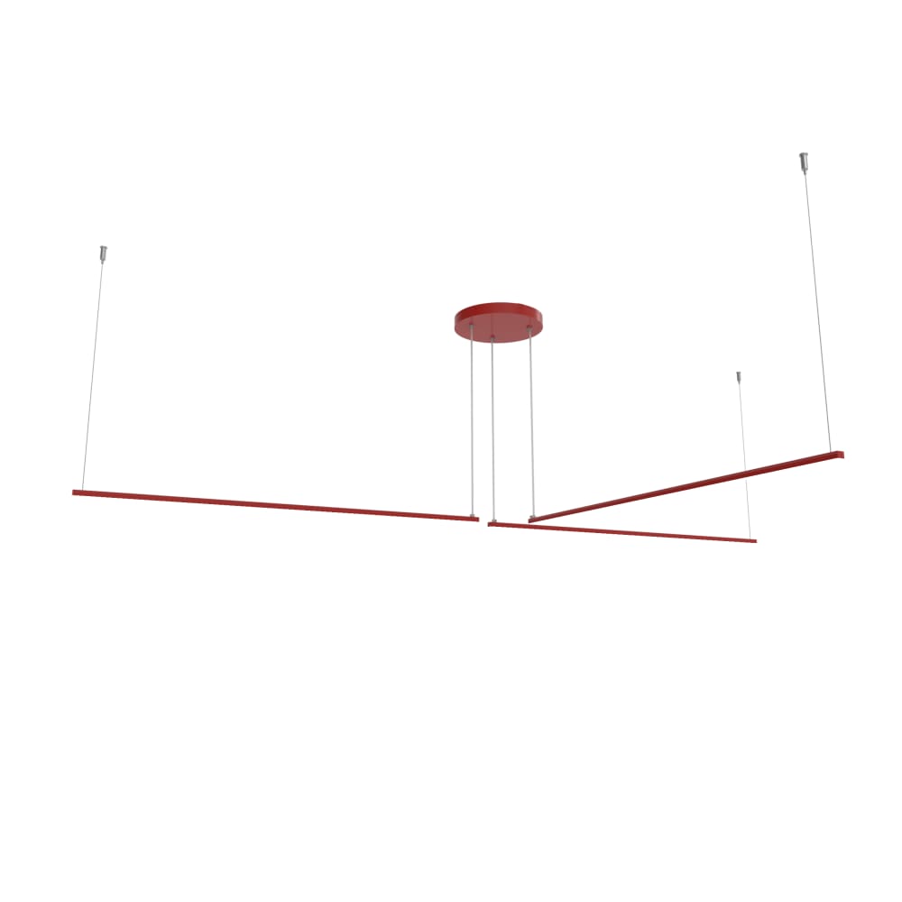 Suspension en métal - rouge