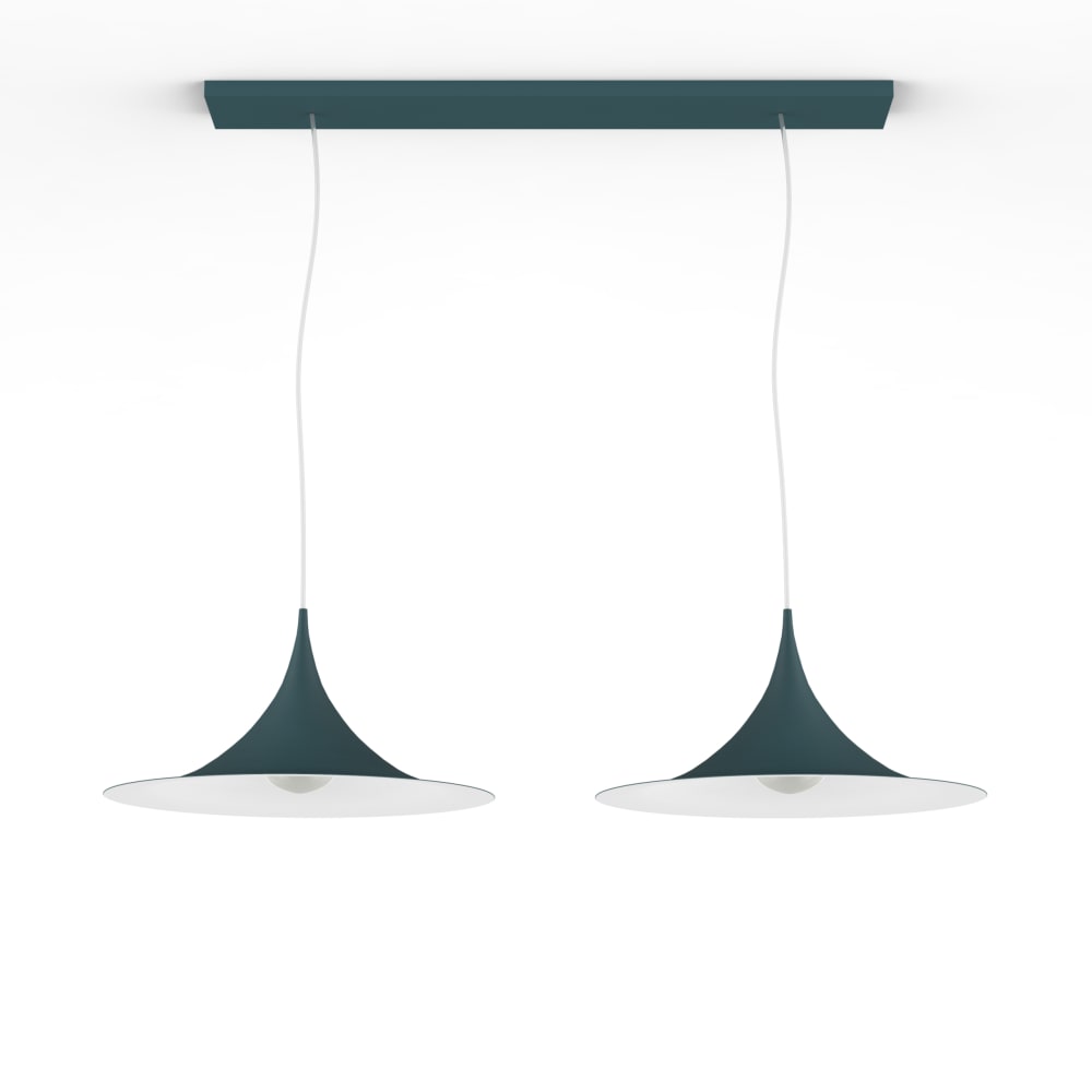Louie - lampe à suspension en métal bleu bianco e27