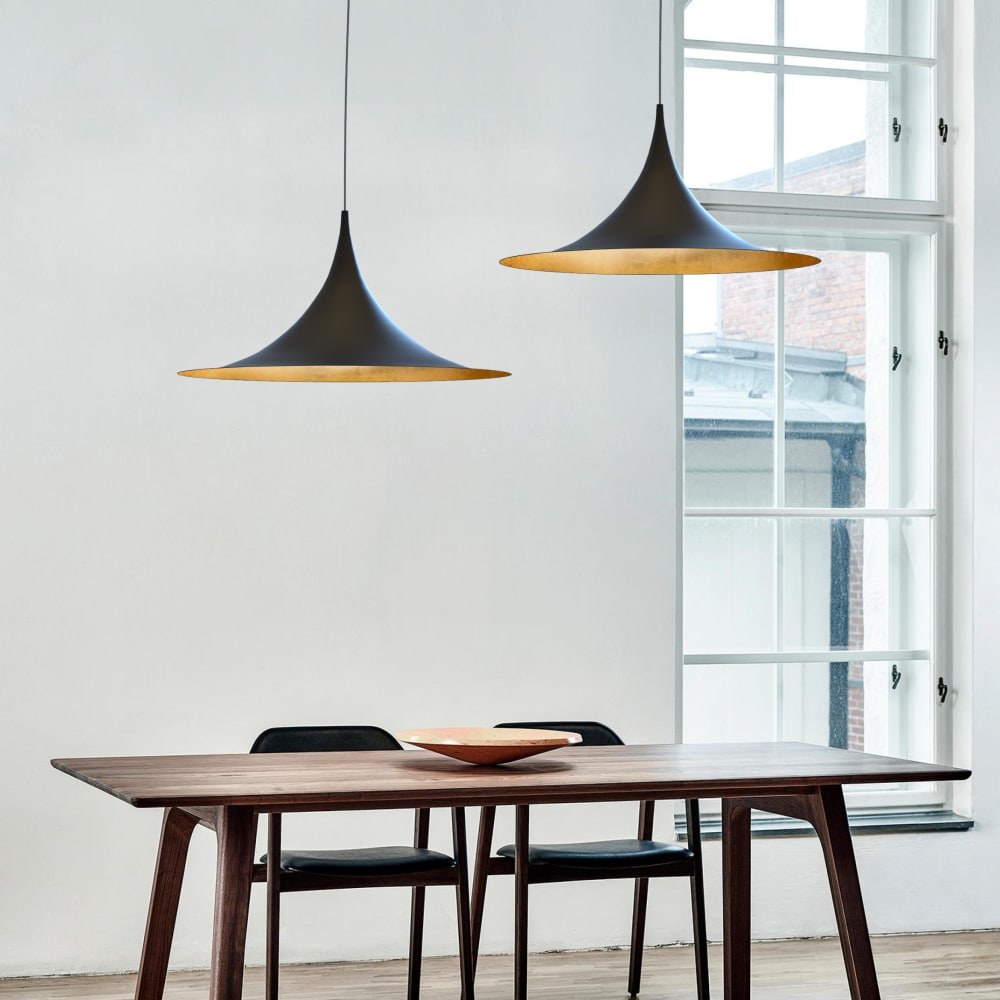 Louie - lampe à suspension en métal doré corten e27 — vue 3
