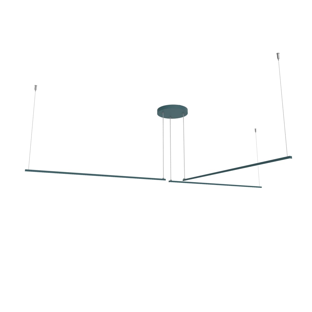 Suspension en métal bleu LED 4000k