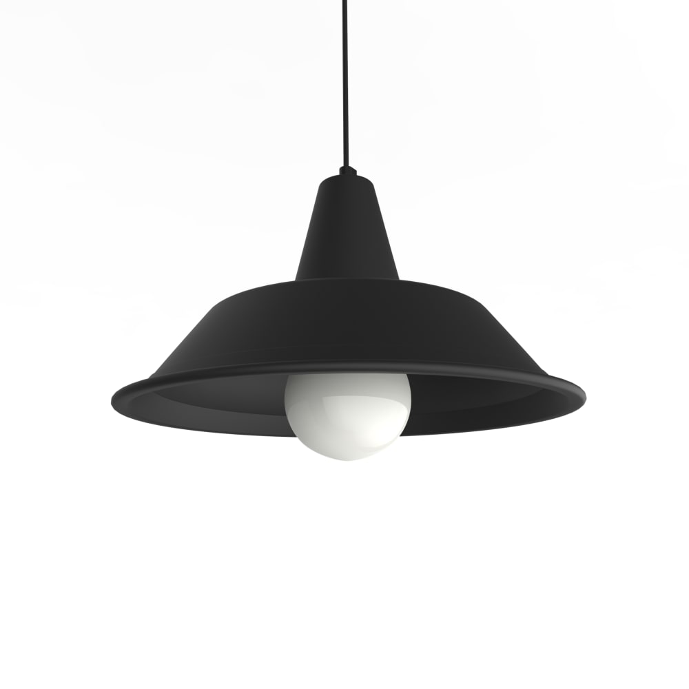 Duna - lampe à suspension en métal noir mat e27